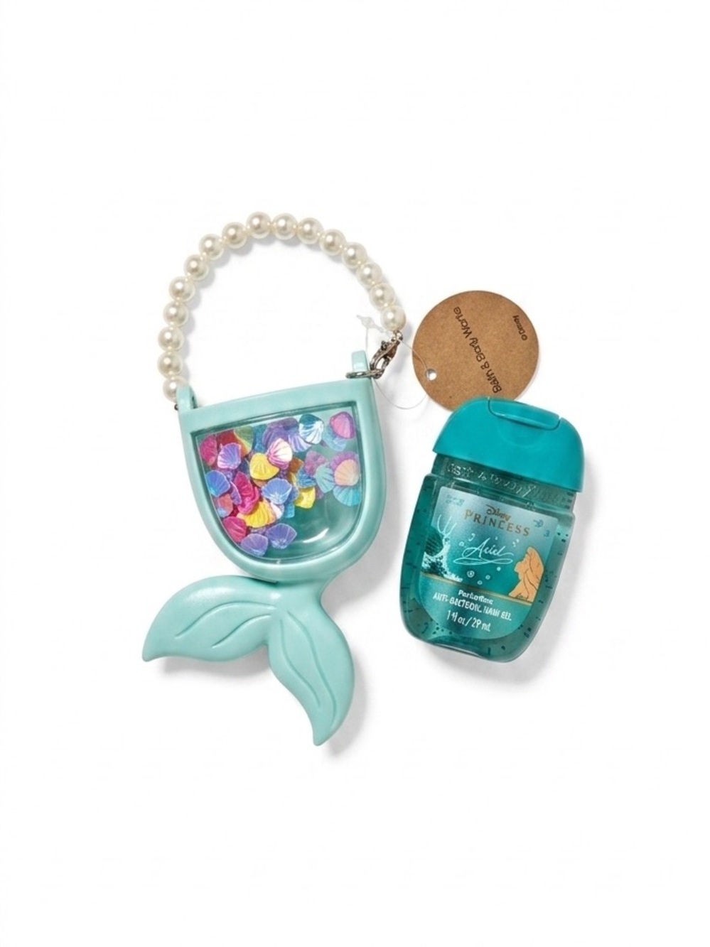 DISNEY X Bath & Body Works Little Mermaid 
Hand Sanitizer and Holder NEW